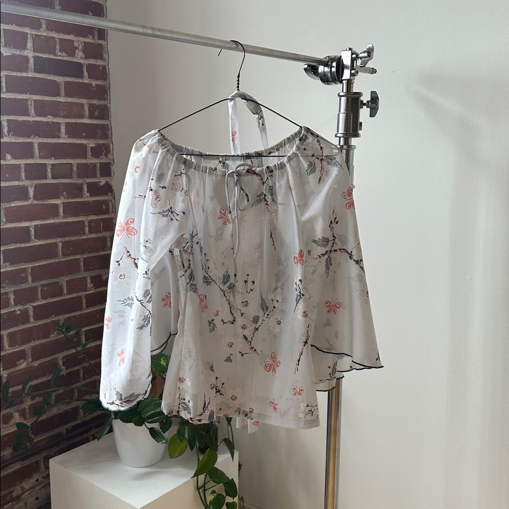 Vintage 70s Flowy Blossom Shirt